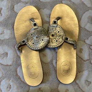 Gold Jack Roger Sandals